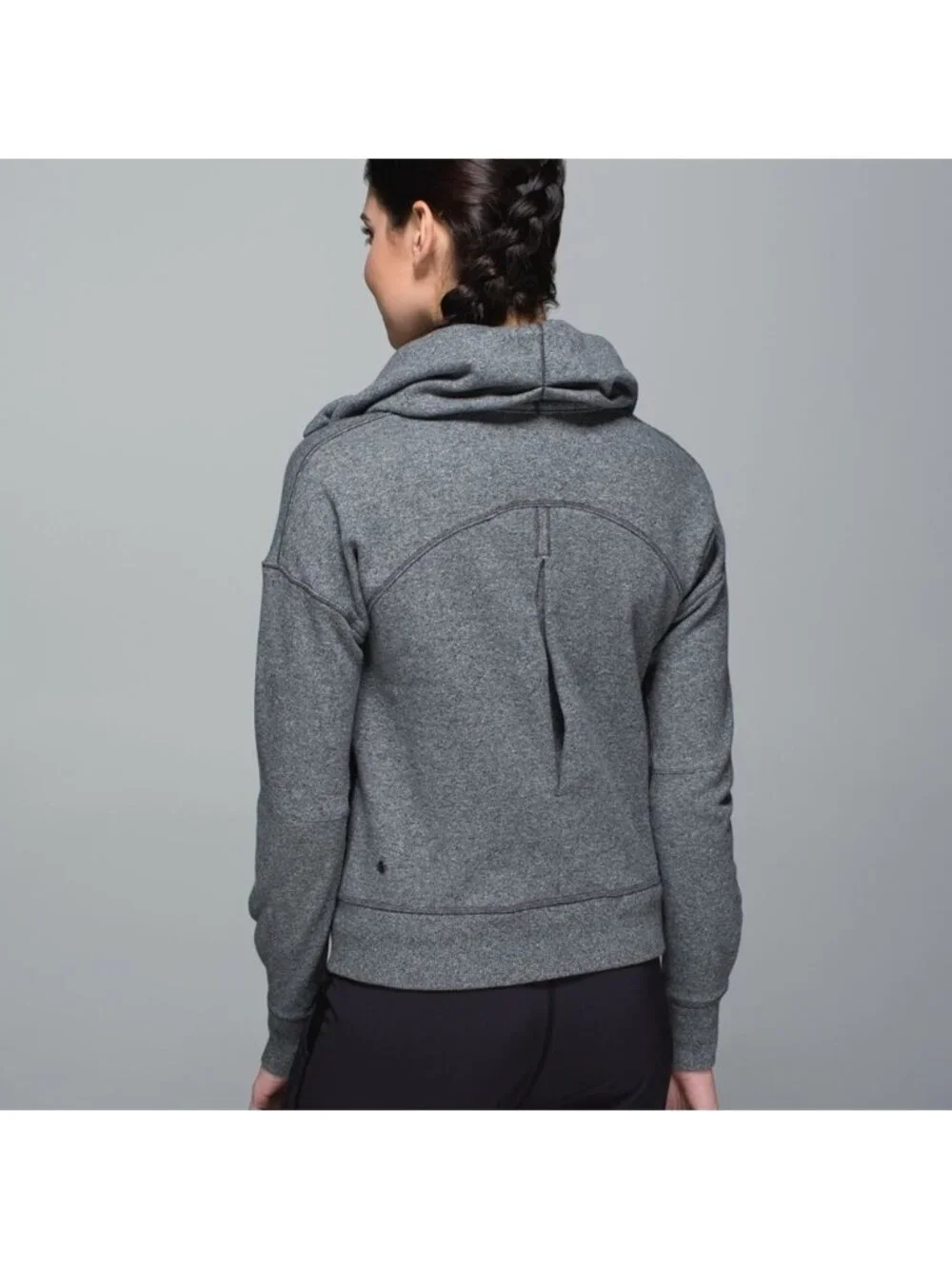 Lululemon Hug It Out Jacket Heathered Speckled Black